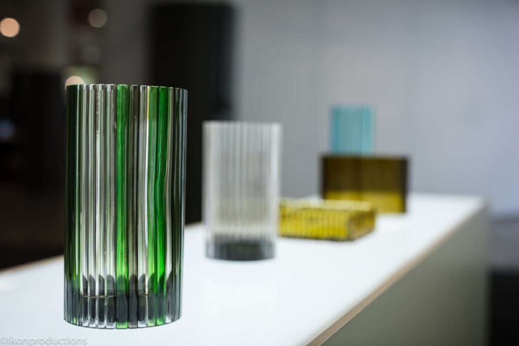 Glass vessels, Transatlantic Creative Exchange presented at WantedDesign Brooklyn with the Cultural Services of the French Embassy